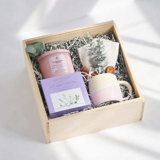 Lavender Tea & Candle Gift Box for Mum