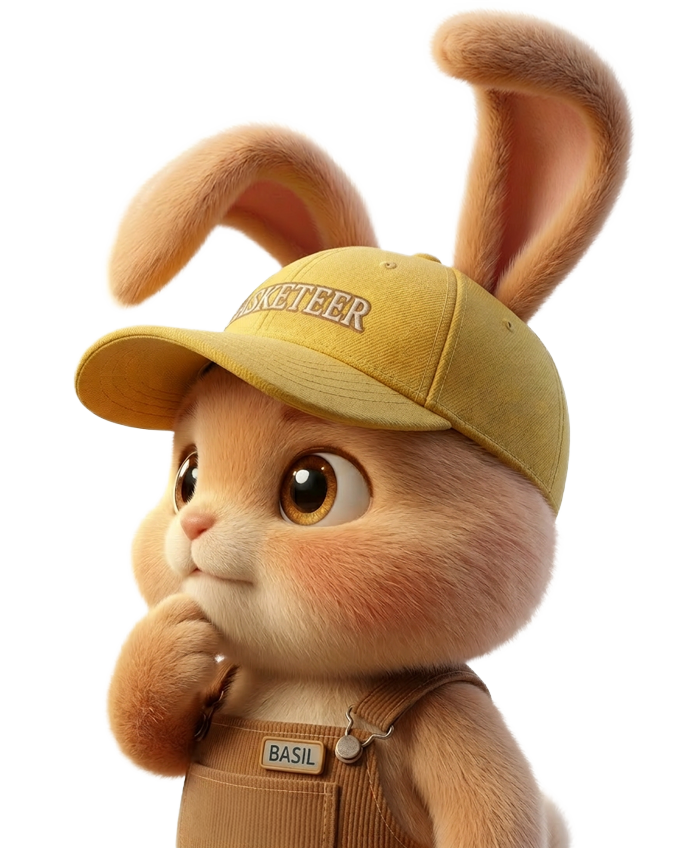 Basil the Basketeer Bunny