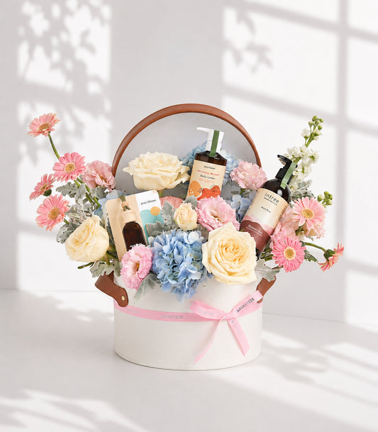 Rose Spa & Floral Gift Box for Mum