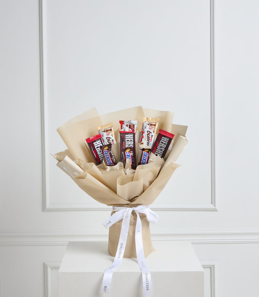 Basketeer's premium chocolate bouquet, featuring Hershey's, Sn