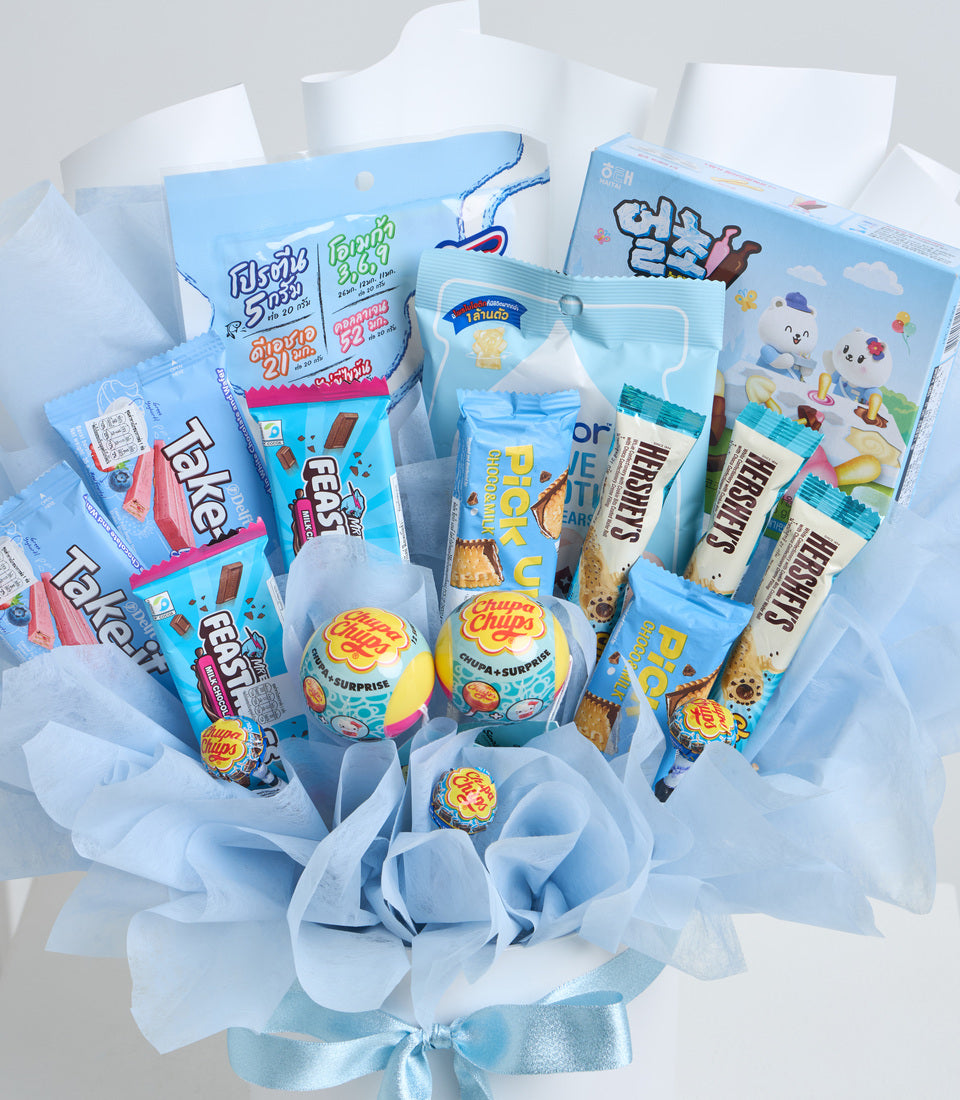 Sky Blue Kids' Snack Bouquet