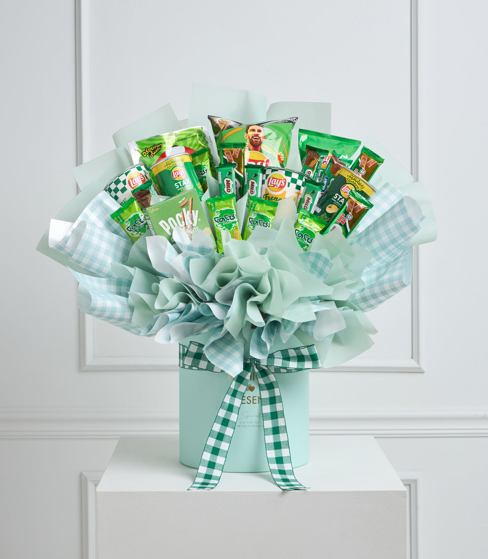 Green Savoury Snack Bouquet