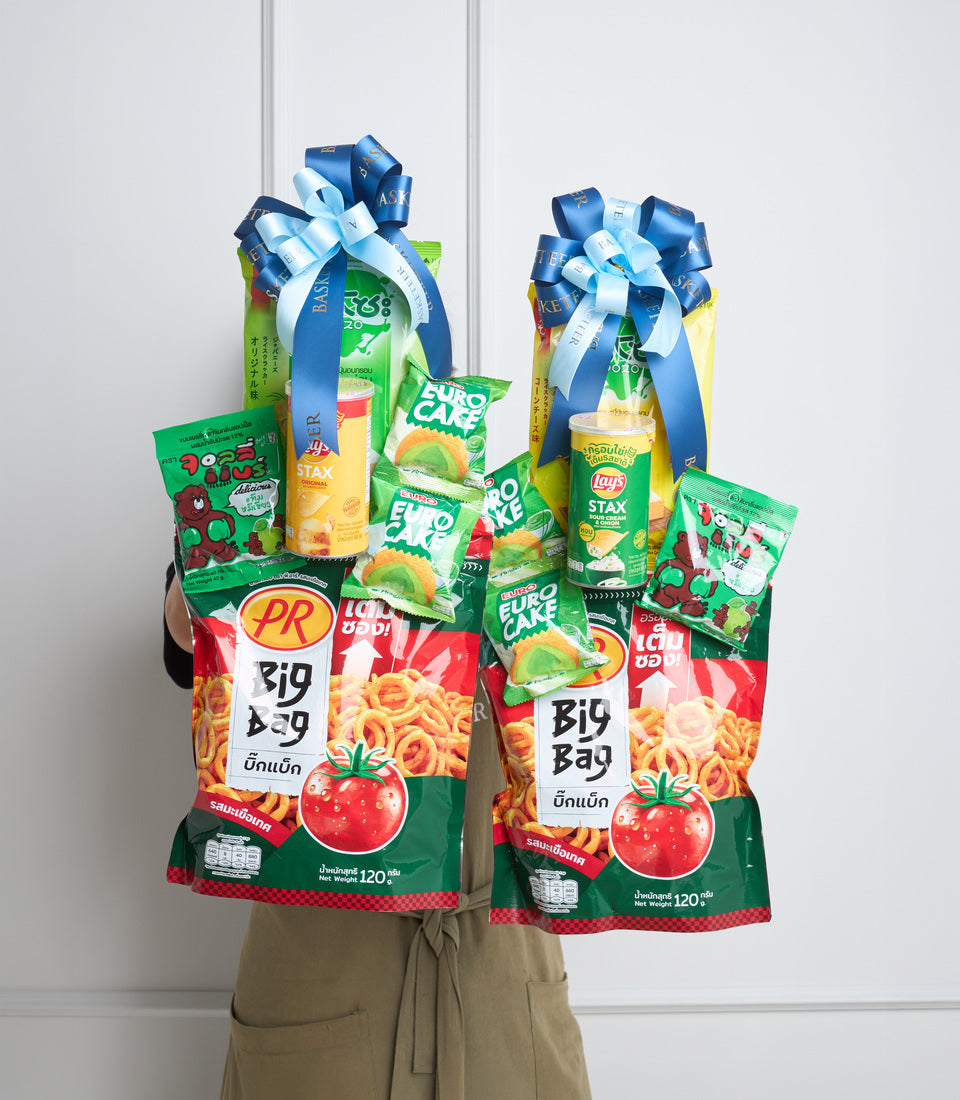 Green Savoury Birthday Snack Bouquet