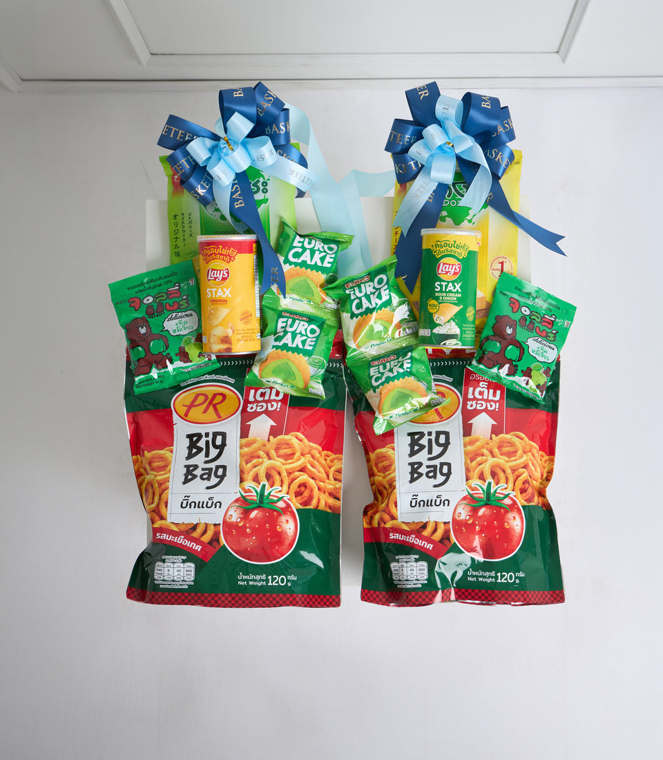 Green Savoury Birthday Snack Bouquet
