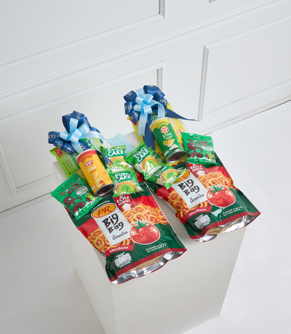 Green Savoury Birthday Snack Bouquet