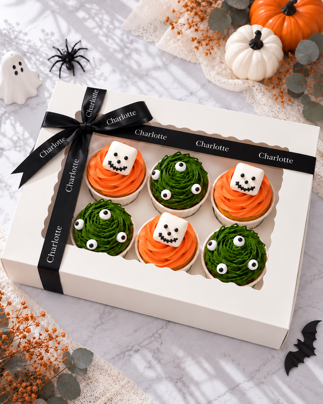 Halloween Monster Cupcakes Set of 6