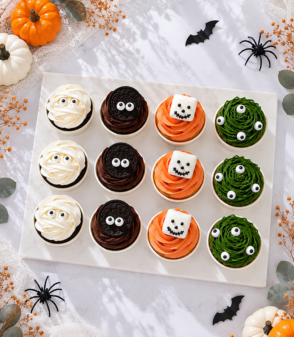 Spooky Halloween Monster Cupcake Box