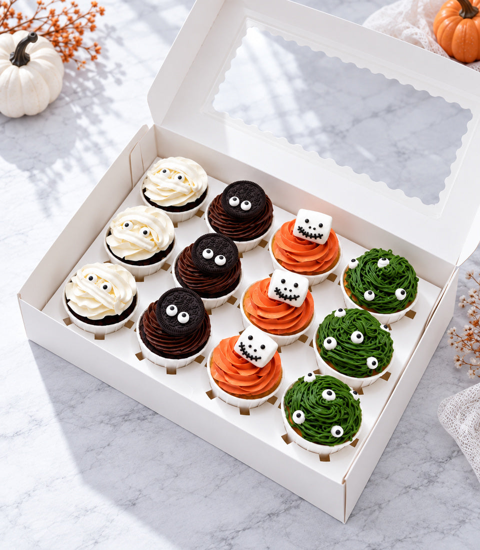 Spooky Halloween Monster Cupcake Box