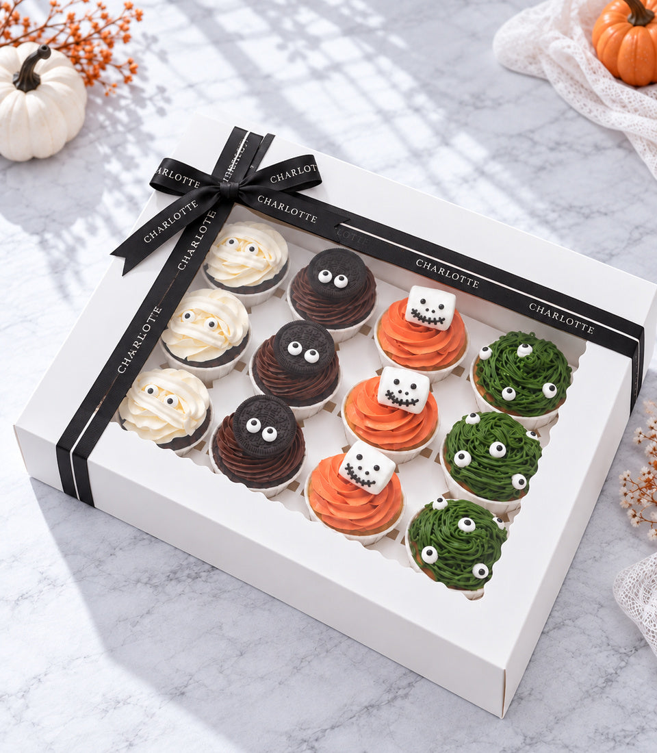 Spooky Halloween Monster Cupcake Box