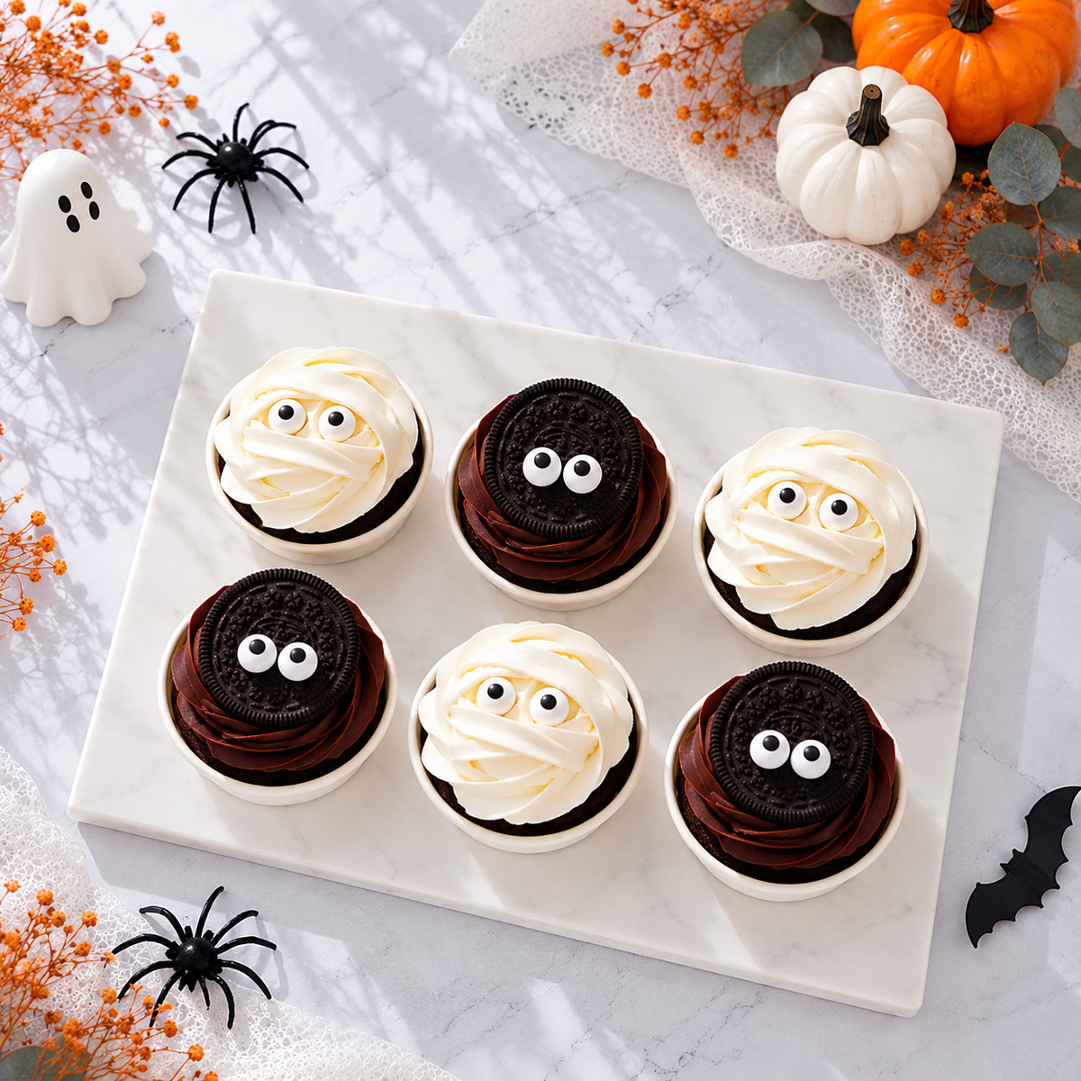 Halloween Monster Cupcakes Set of 6