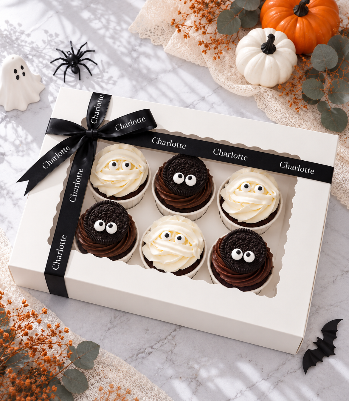Halloween Monster Cupcakes Set of 6