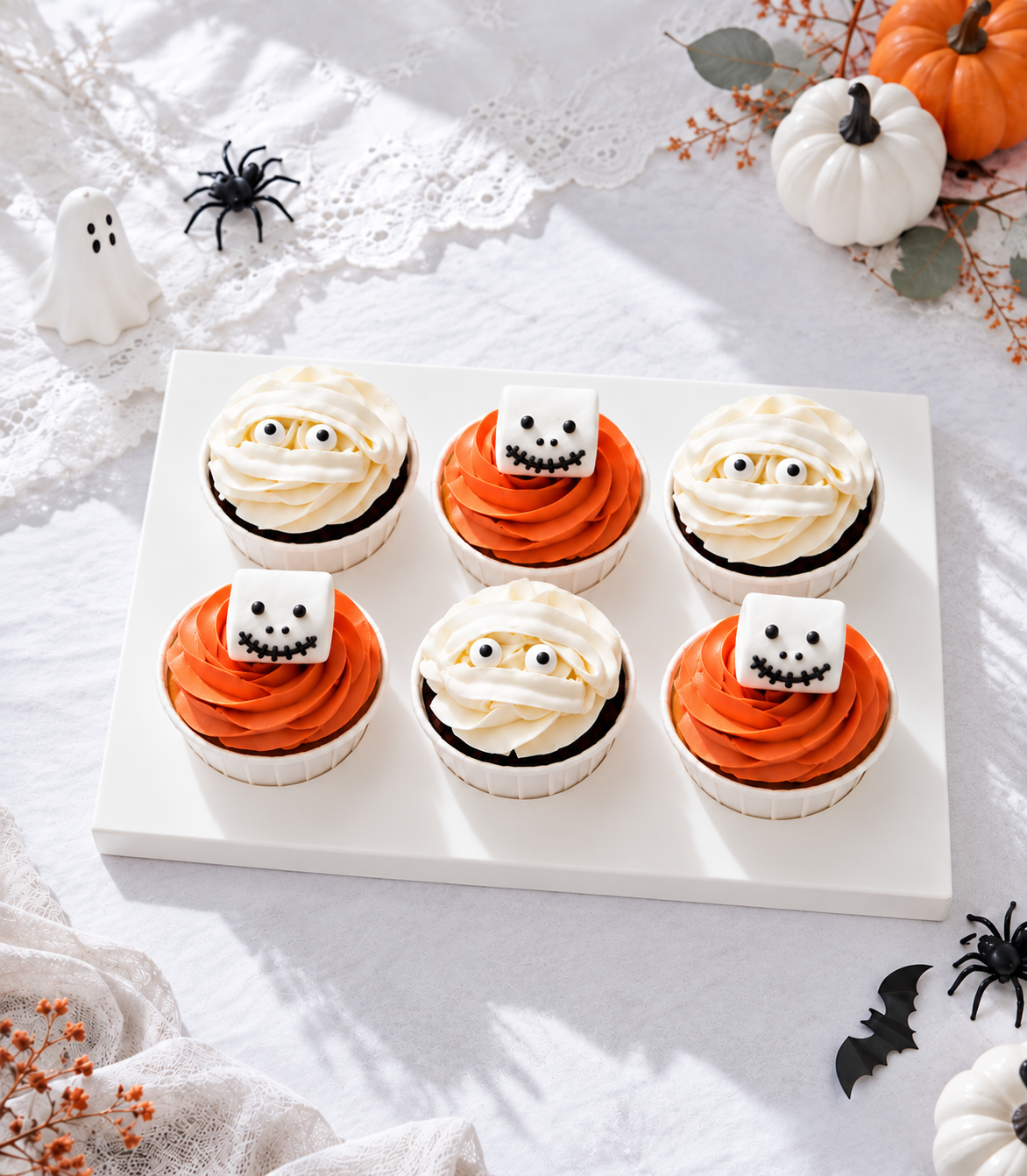 Halloween Monster Cupcakes Set of 6