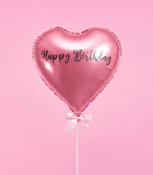 A luxurious Basketeer add-on: a shiny pink heart-shaped