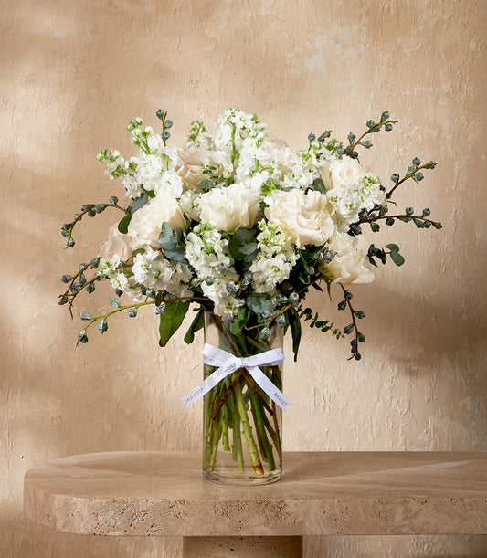 Ivory Whisper Vase Arrangement