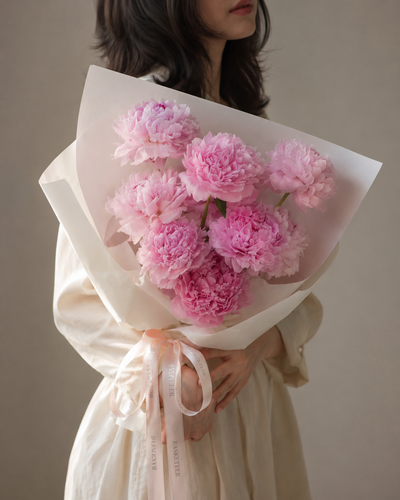 Simple Pink Peony Bouquet