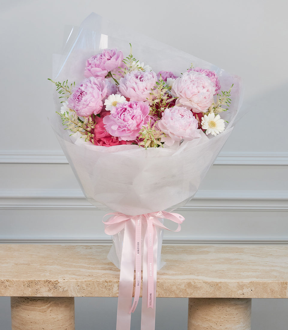 Elegant Pink Peony Bouquet