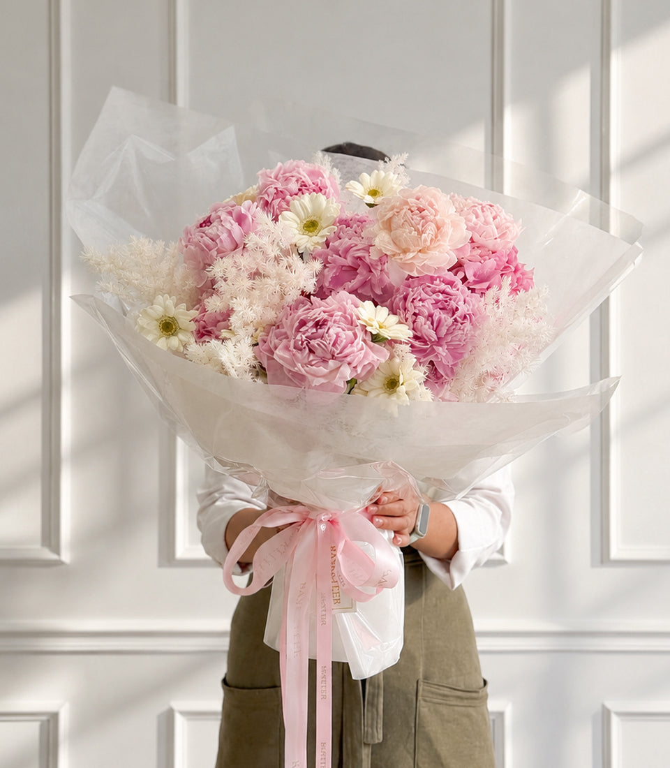 Elegant Pink Peony Bouquet