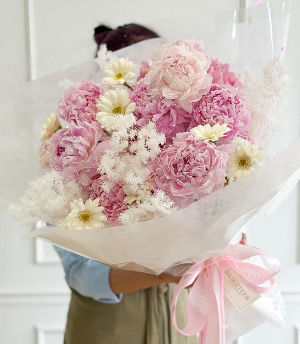 Elegant Pink Peony Bouquet