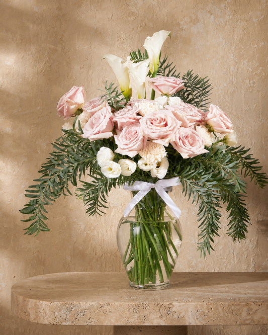 Soft Grace Vase Arrangement