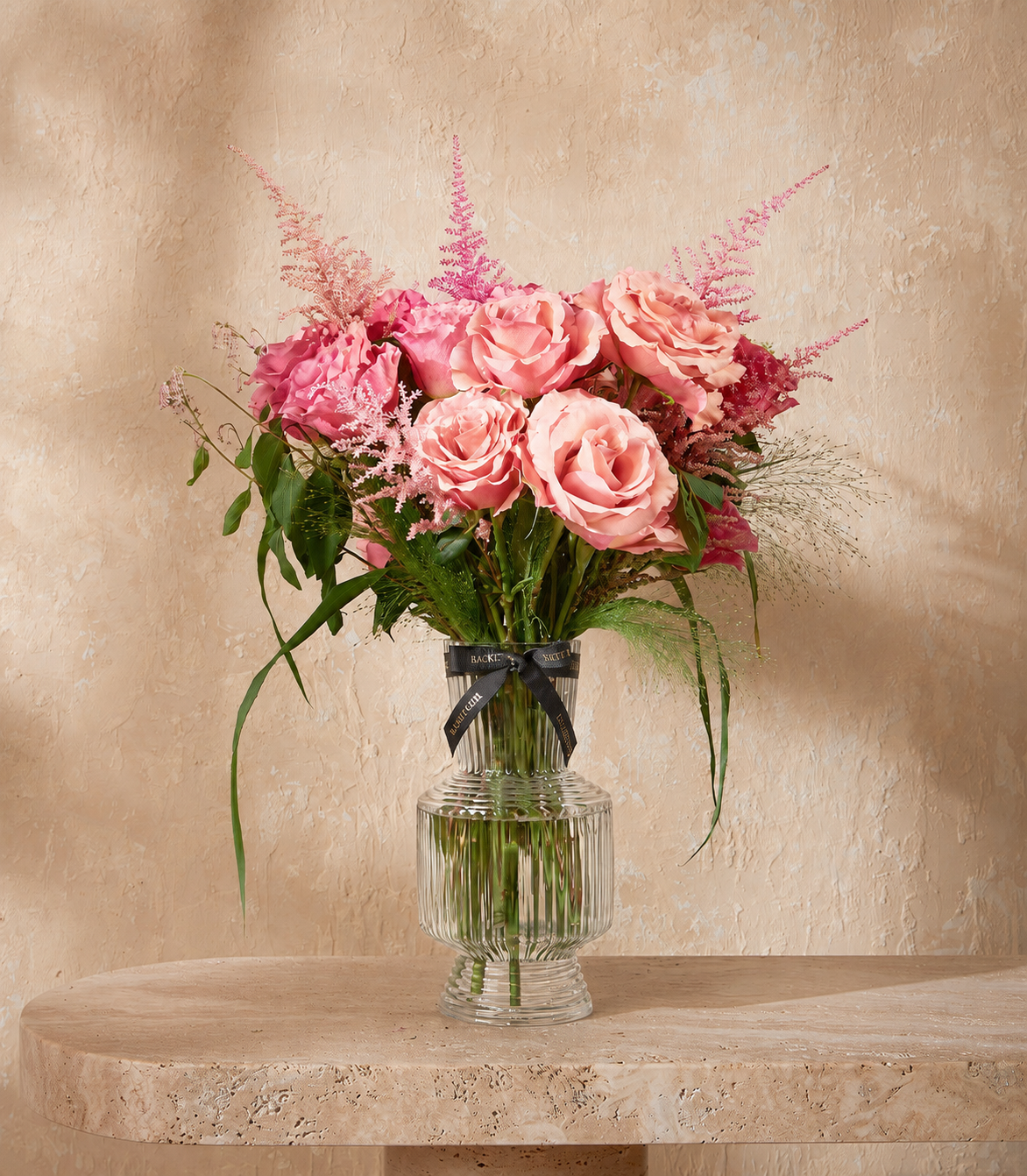 Blush Harmony Rose Vase