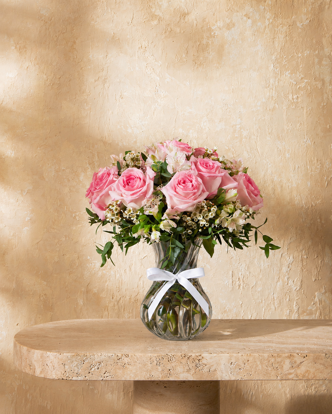 Deep Red Elegance Vase