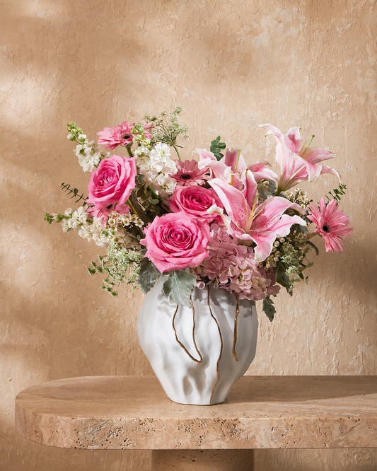 Blush Symphony Vase Arrangement