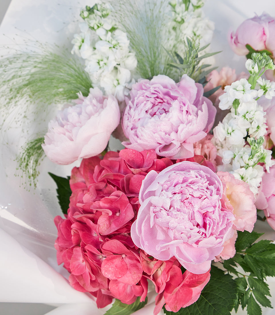 Romantic Garden Pink Peony Bouquet