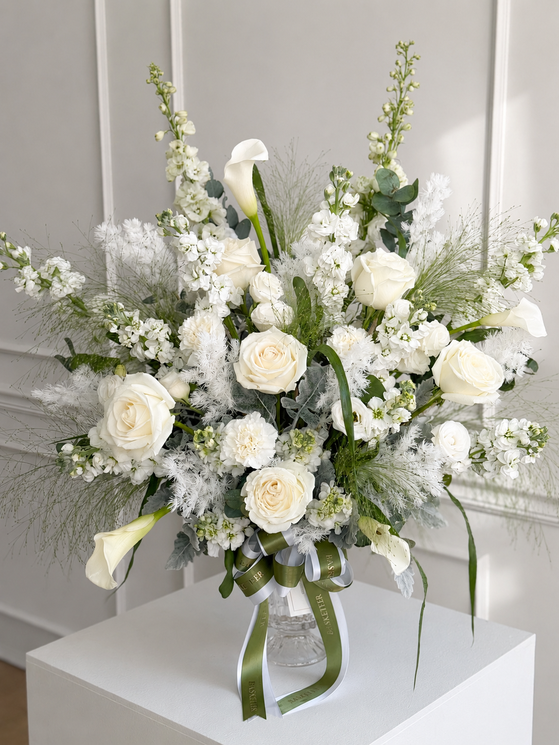 Pretty White Flowers In Vase