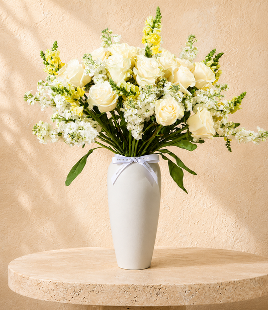 Ivory Serenity Vase Arrangement