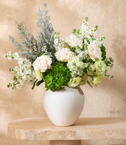 Elegant Cotton Xpression Rose Vase