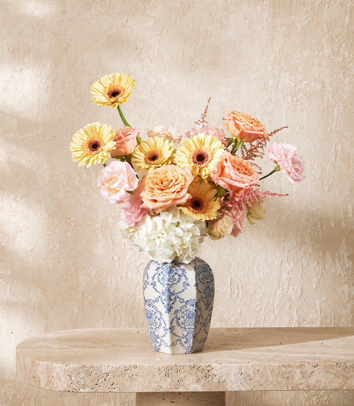 Golden Harmony Vase Arrangement