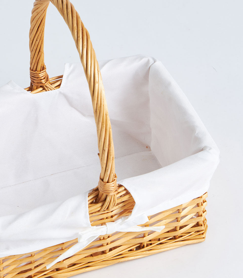 Basketeer's charming handwoven wicker gift basket with a