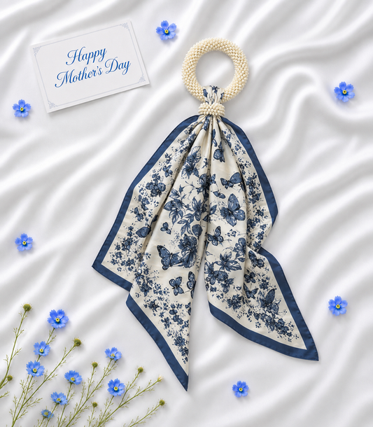 Elegant Jasmine Scarf Garland Gift Box for Mum