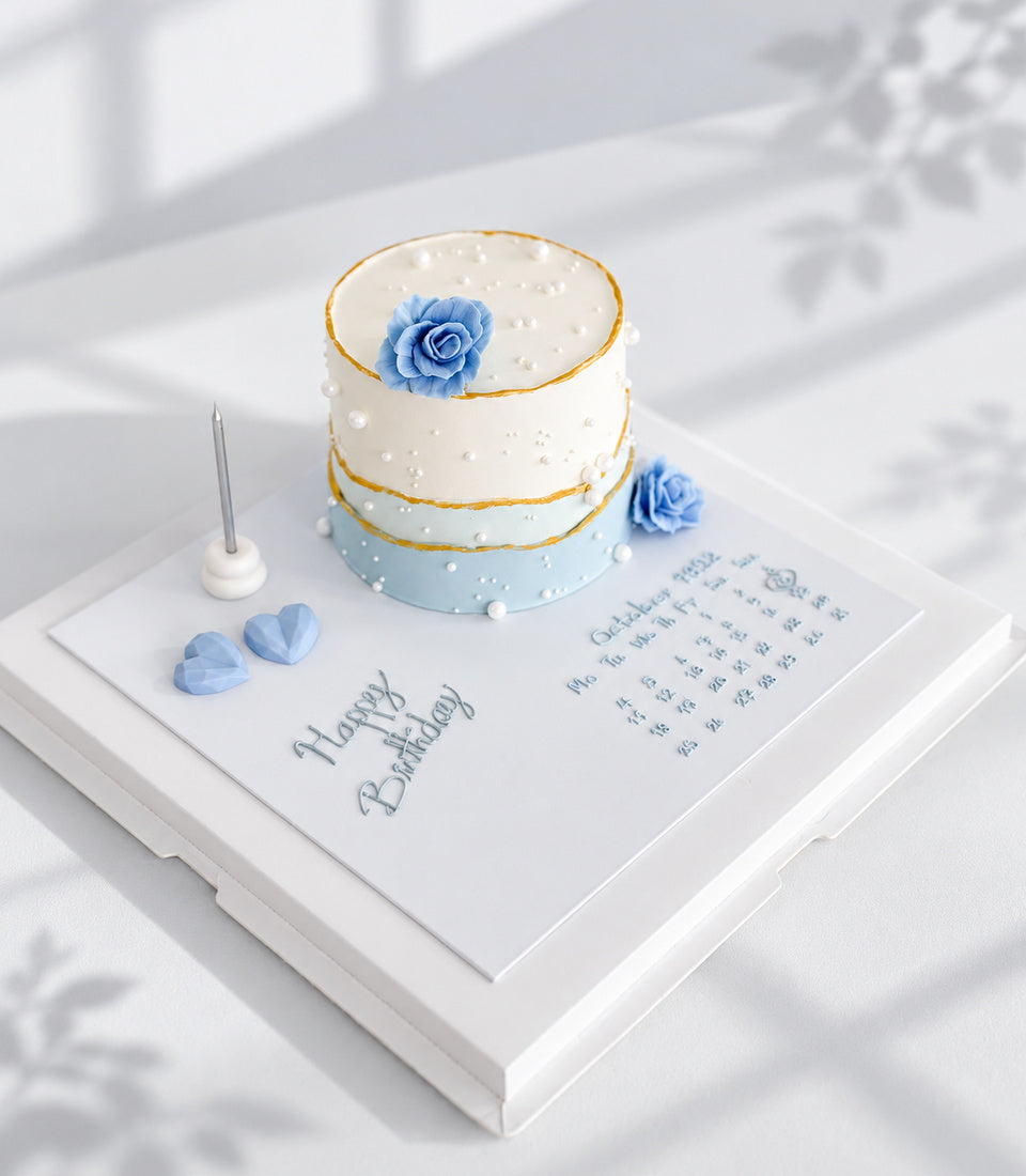 Mark the Date Birthday Cake