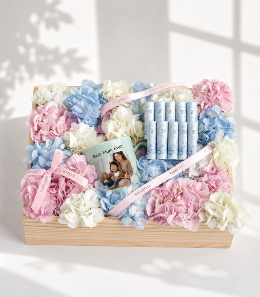 Personalised Mug & Money Flower Gift Box