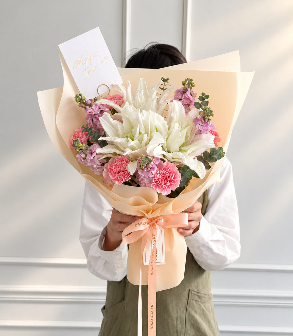 Lily Whispers Fresh Flower Bouquet
