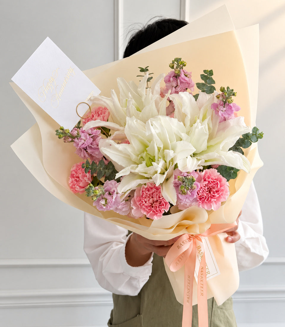 Lily Whispers Fresh Flower Bouquet