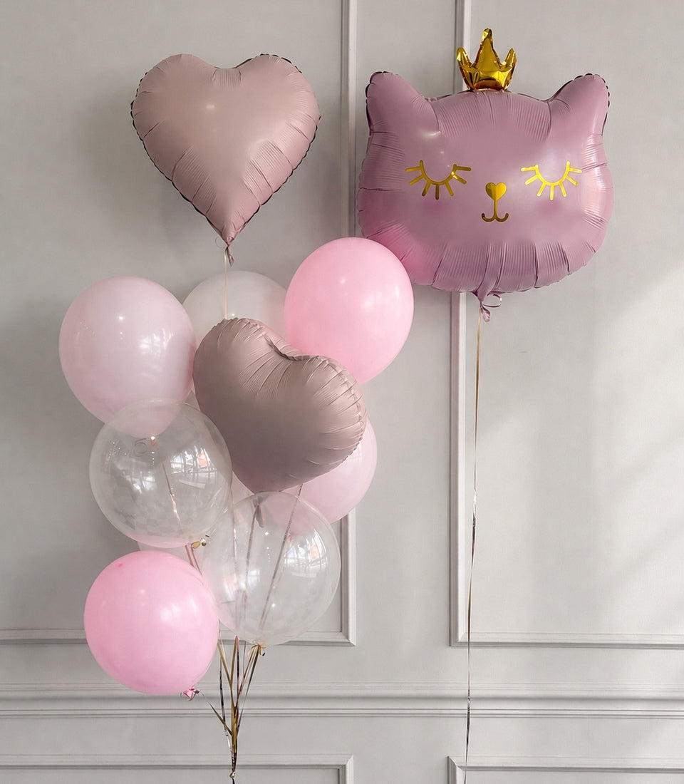 Feline Fun Balloon Bunch