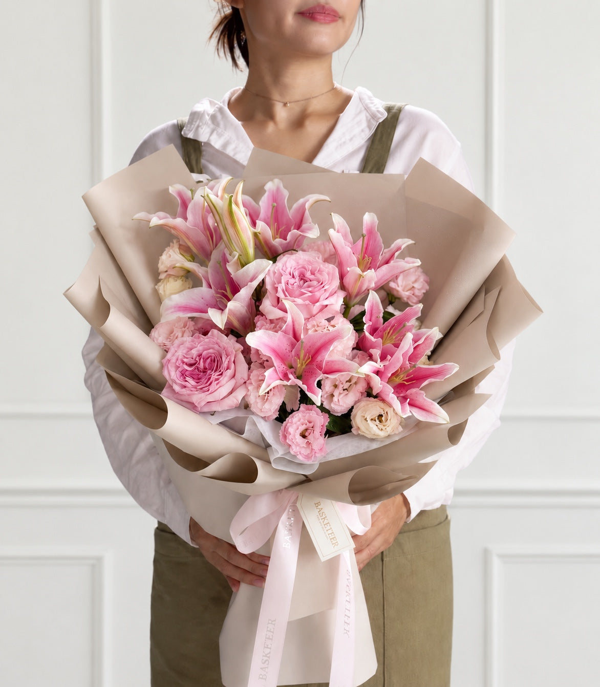 Blush Reverie Pink O’Hara Rose Bouquet