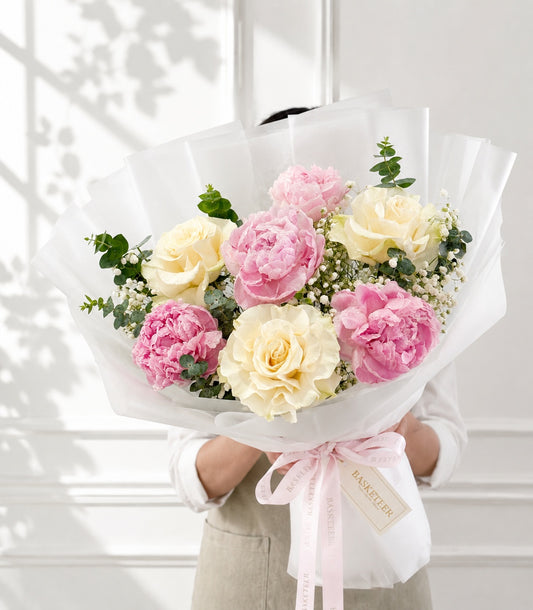 Sweet Peony Rose Bouquet