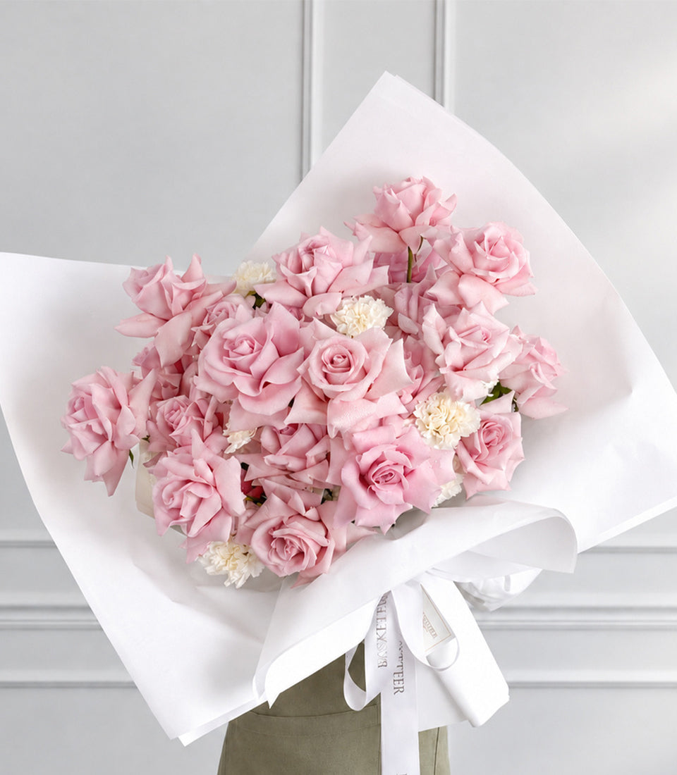Luxury Fresh Lady Pink Rose Bouquet and Luxury Fresh Lady Pink Rose Bouquet