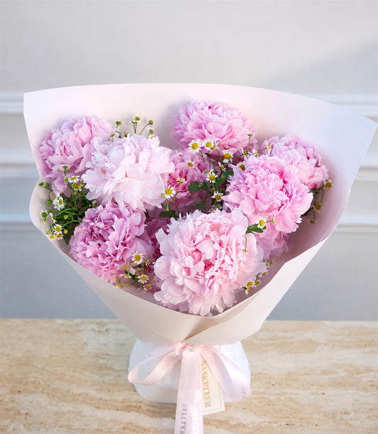Pink Peony Daisy Bouquet