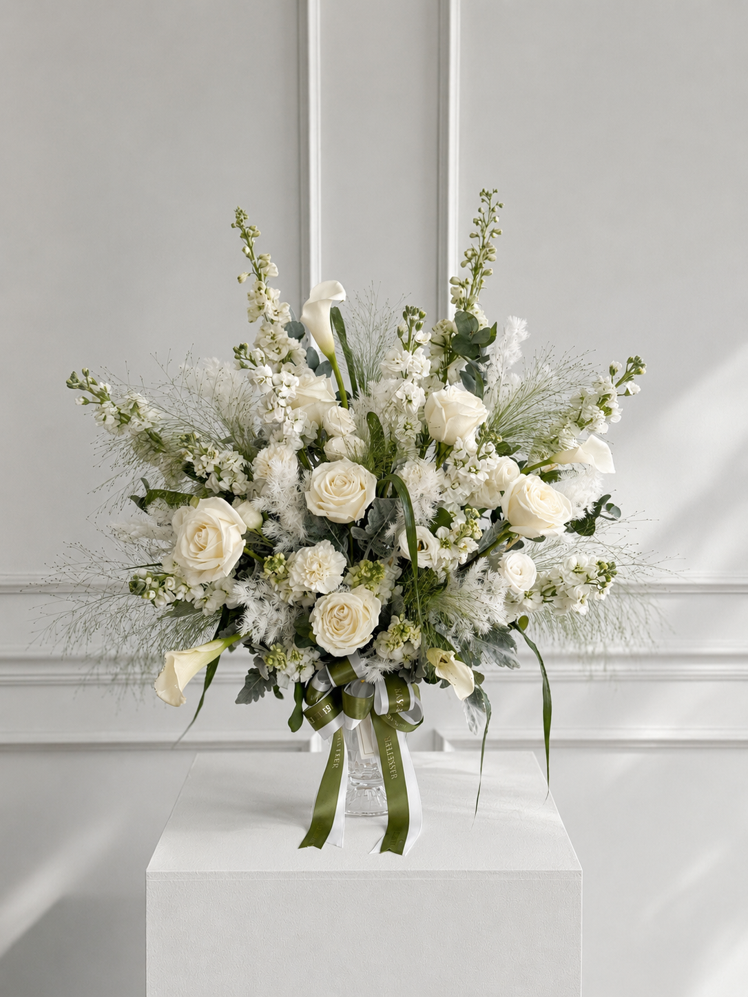 Pretty White Flowers In Vase