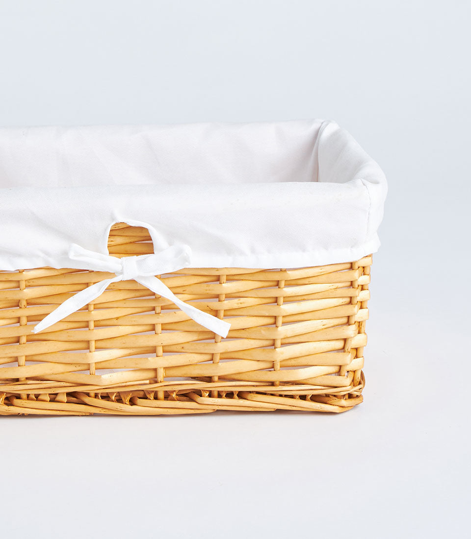 Basketeer's premium handwoven wicker basket, featuring a