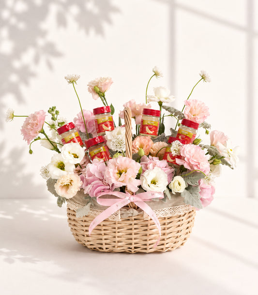 Bird's Nest & Fresh Flower Basket for Mum