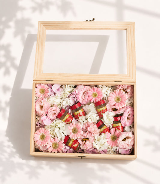 Bird's Nest Wooden Flower Basket for Mum