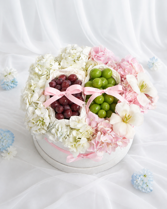 Duo Grape & Flower Gift Box for Mum