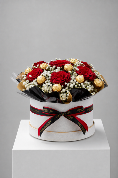 Luxury Roses & Ferrero Rocher Gift Box