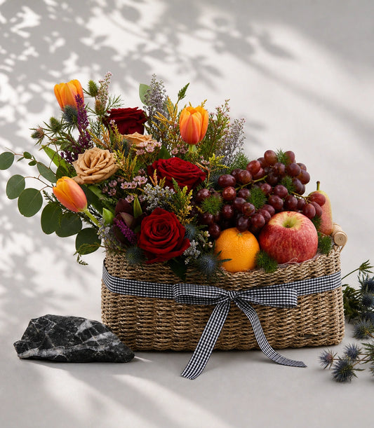 Fruit & Flower Elegance Basket