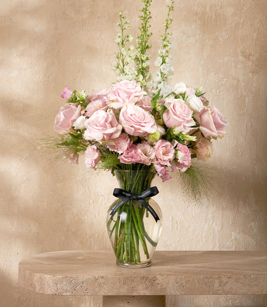 Blush Elegance Vase Arrangement